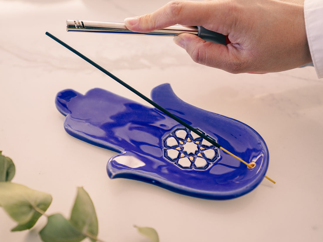 Serenity Palm incense holder