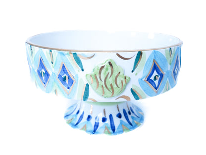My gold &amp; blue cake stand